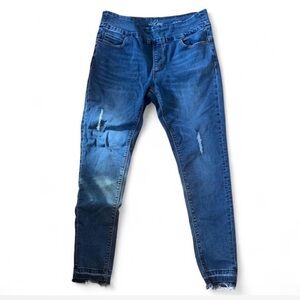 Lola Jeans Distressed Blue Skinny Jeans